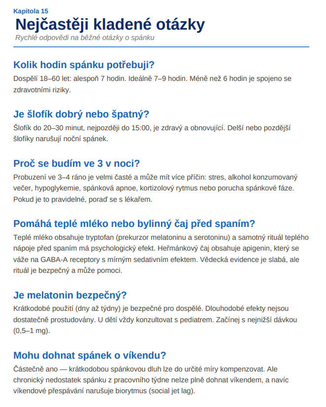 Průvodce spánkem